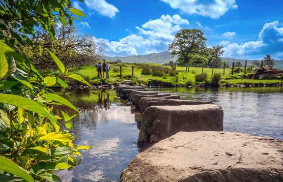The stepping stones under Loughrigg