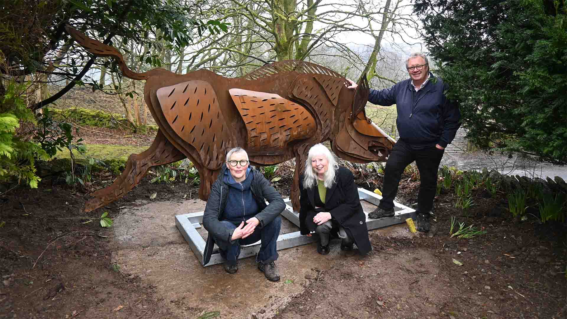 Marjan Wouda with Mary Gavagan and Simon Berry