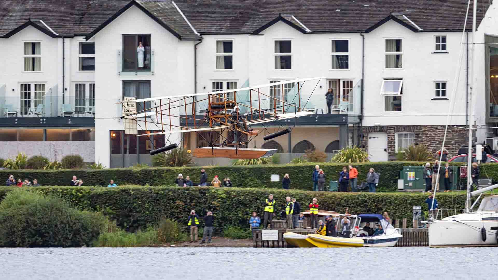Wings over Windermere above the waters of Windermere