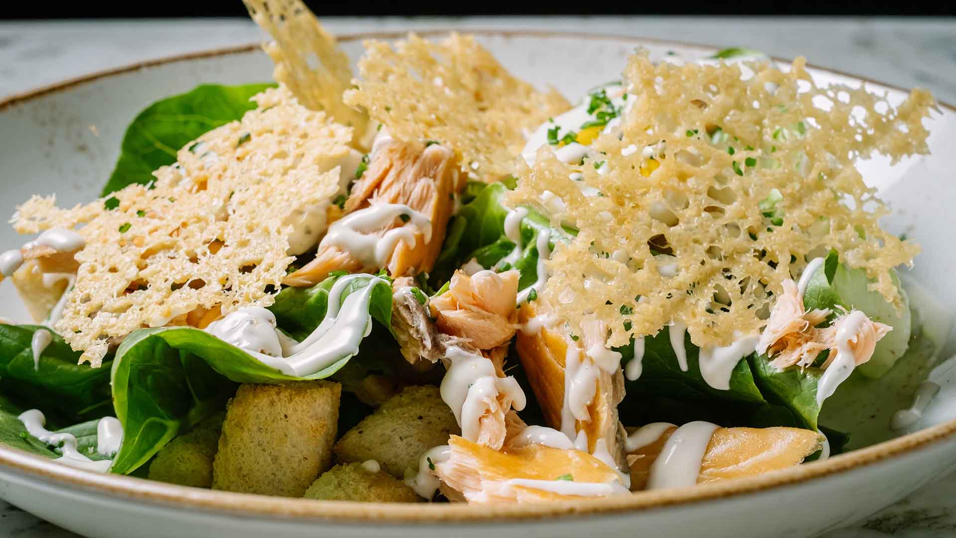 Ceasar Salad as served at the Langdale Lounge & Bar, Low Wood Bay