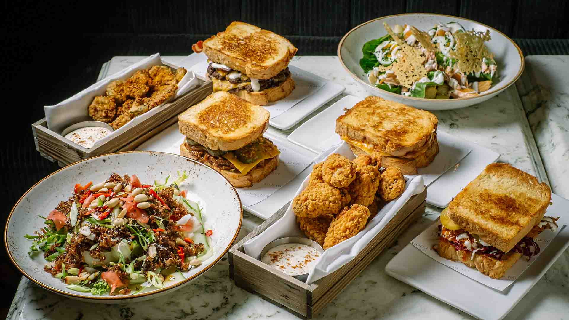 Selection of dishes as served at The Langdale Lounge & Bar