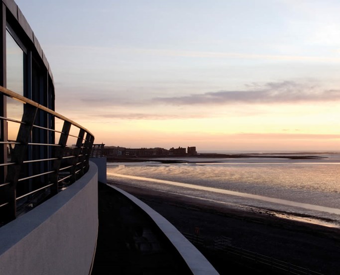 Sunset view from the Midland Hotel, Morecambe 