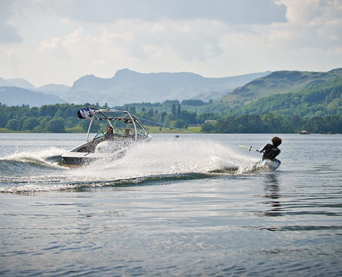 Wakeboarding at Low Wood Bay Watersports