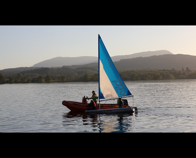 Sailing lesson on Lake Windermere 