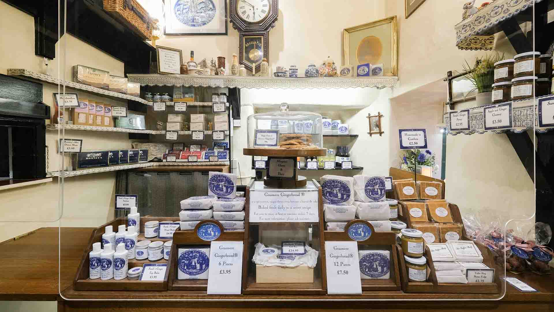 The interior of the shop