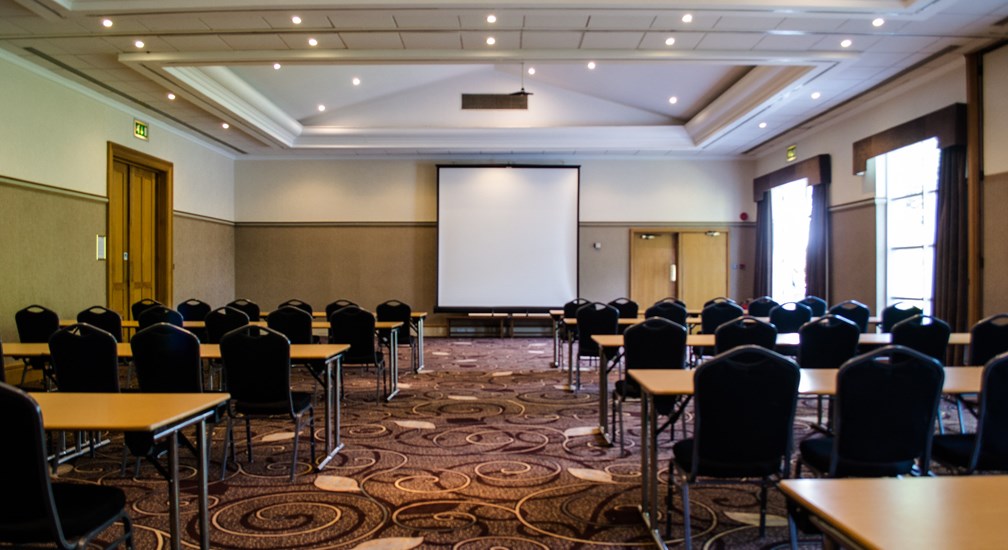 Classroom Style layout in the combined Coniston & Ullswater Conference Rooms