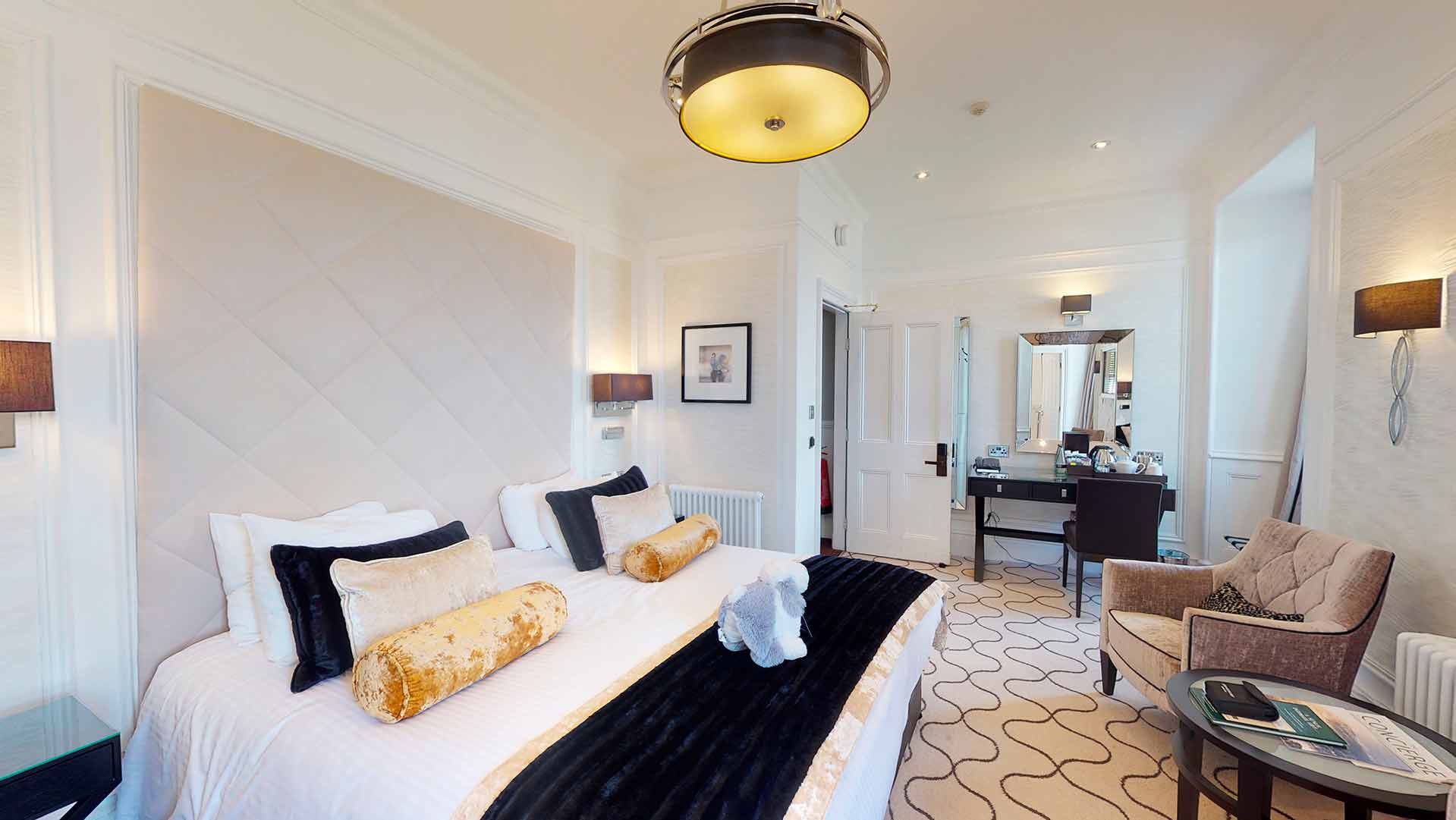 A Resort Lime Lake View hotel bedroom at Low Wood Bay Resort & Spa
