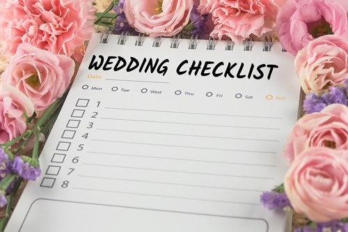 Stock wedding checklist