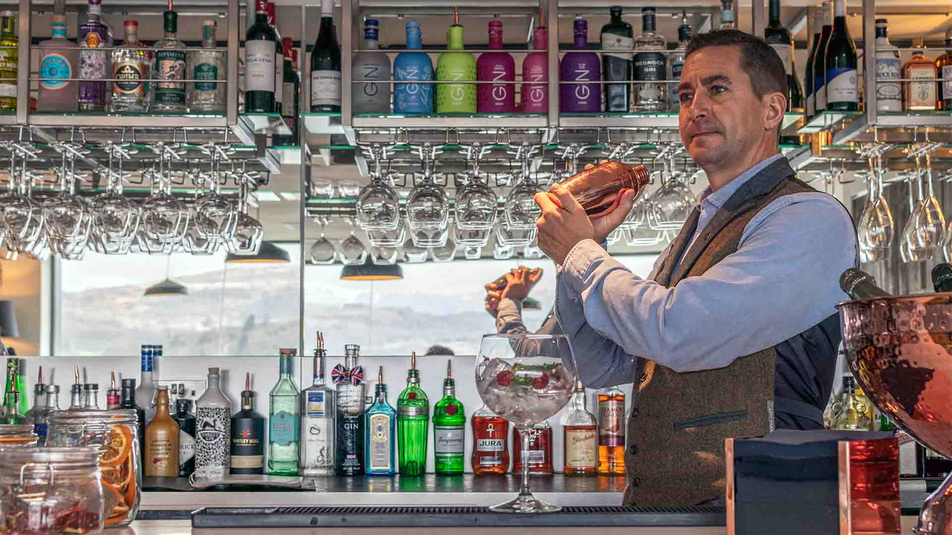 The making cocktails in the Cocktail Bar