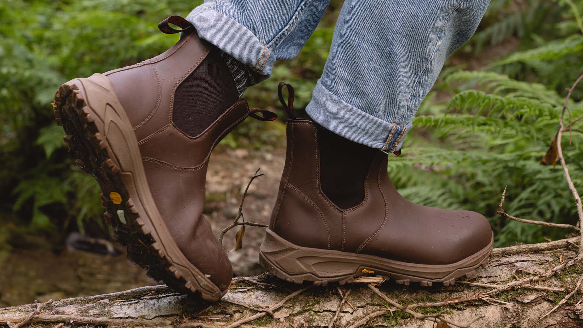 LANX Brown Boots in Woodland