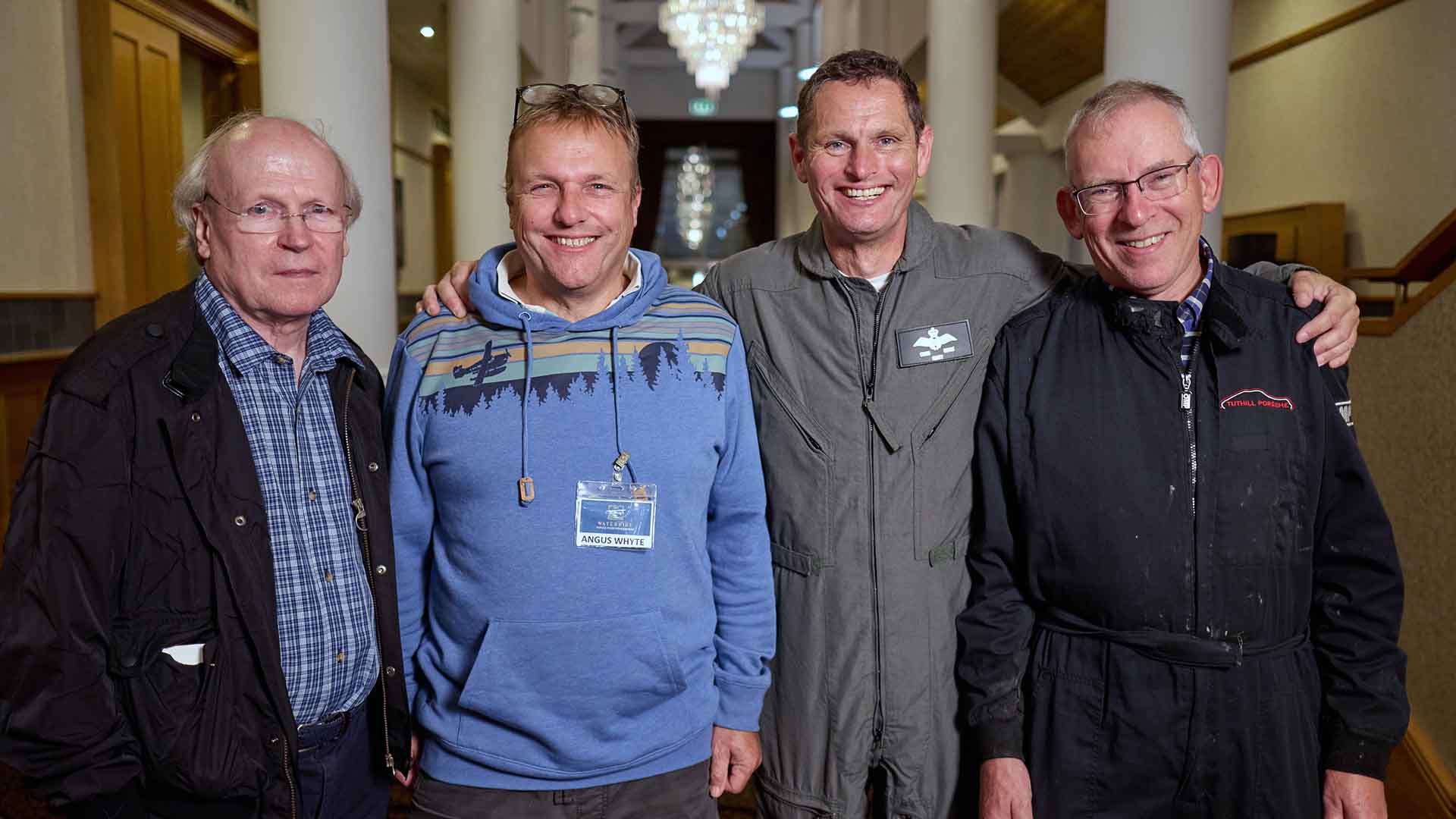 Some of the team involved in the Waterbird project