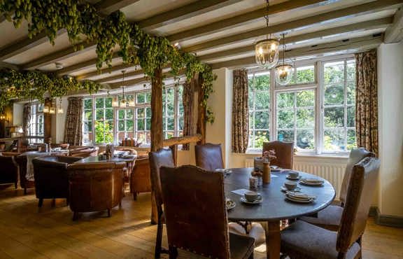 The lounge at The Wild Boar Estate