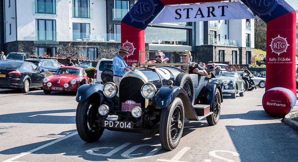 Bentley Supersport at the start line of the 2022 Generations Rally