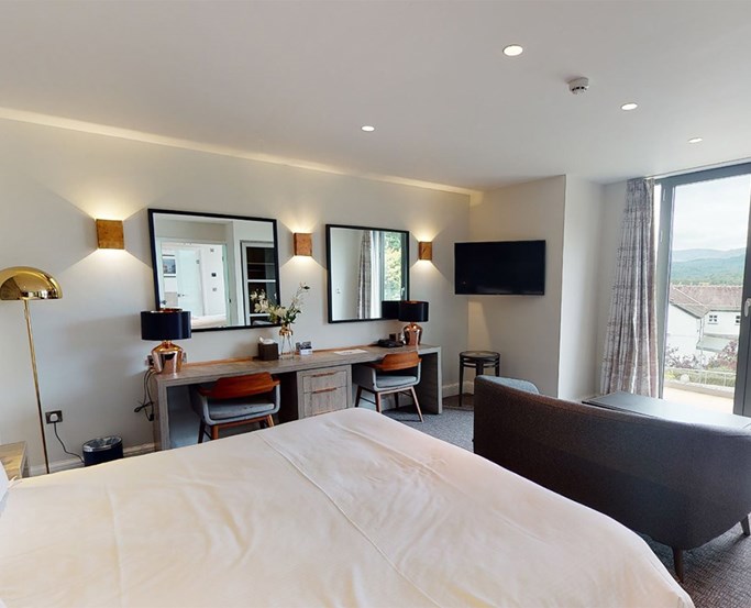 Winander Oak Suite Bedroom and View