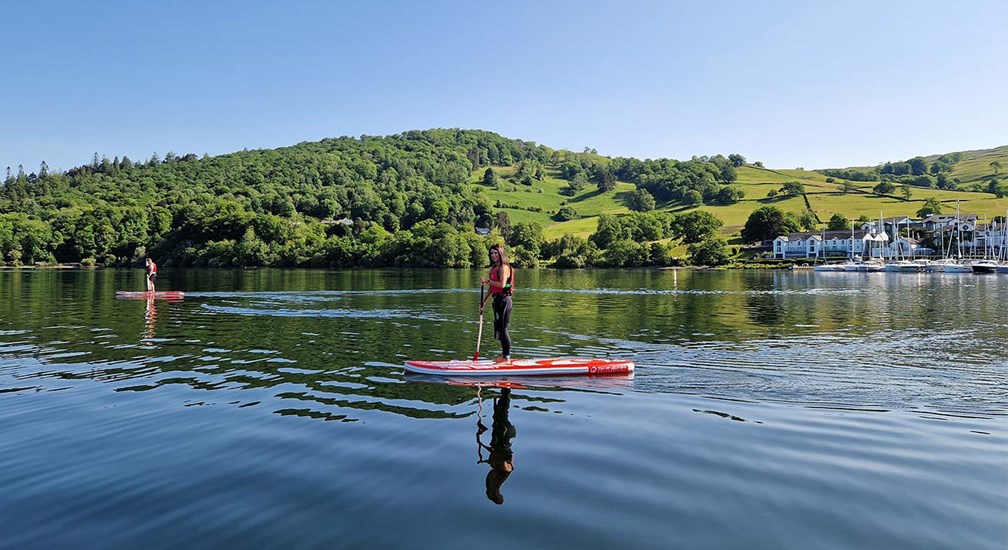 Paddle Boarding on Windermere at Low Wood Bay Resort & Spa