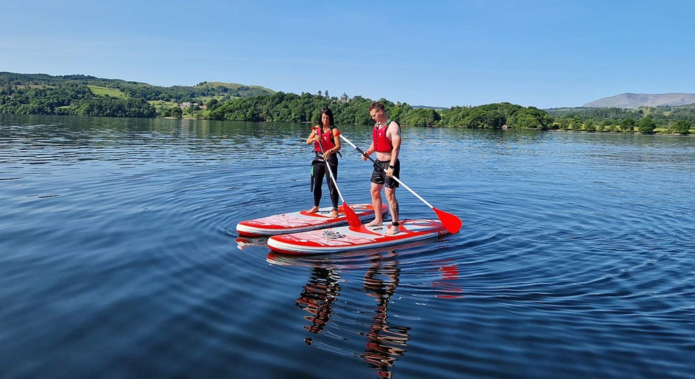 Paddle Boarding on Windermere at Low Wood Bay Resort & Spa