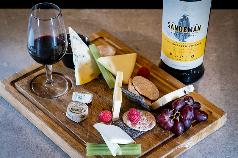 Cheese Selection and Sandeman Port