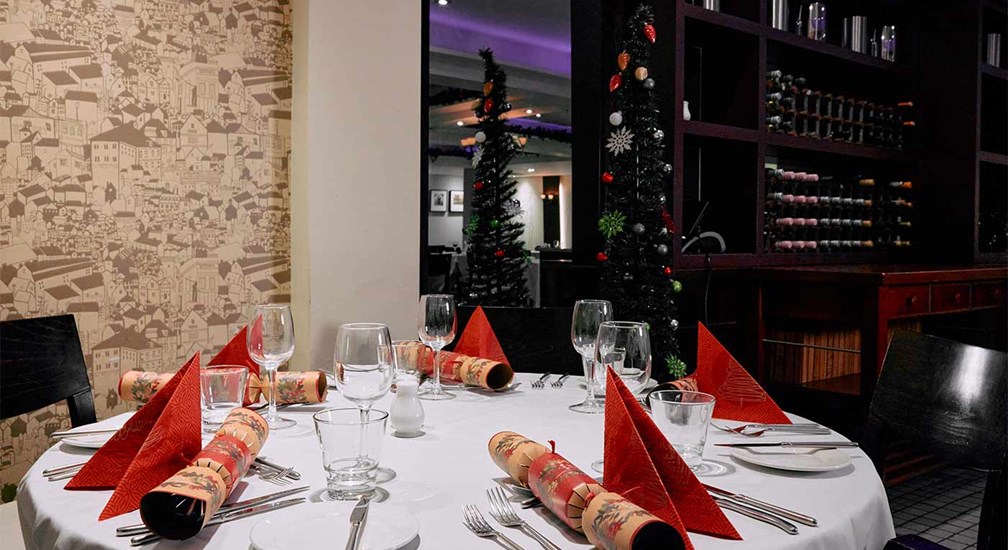 Festive table settings in The Foodworks