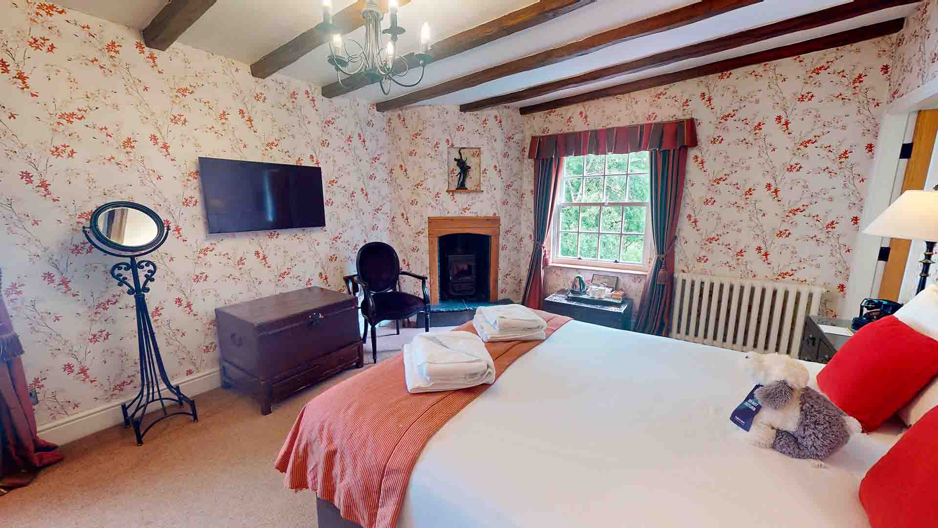 A Fox's Den style hotel room at the Wild Boar Estate Room 27