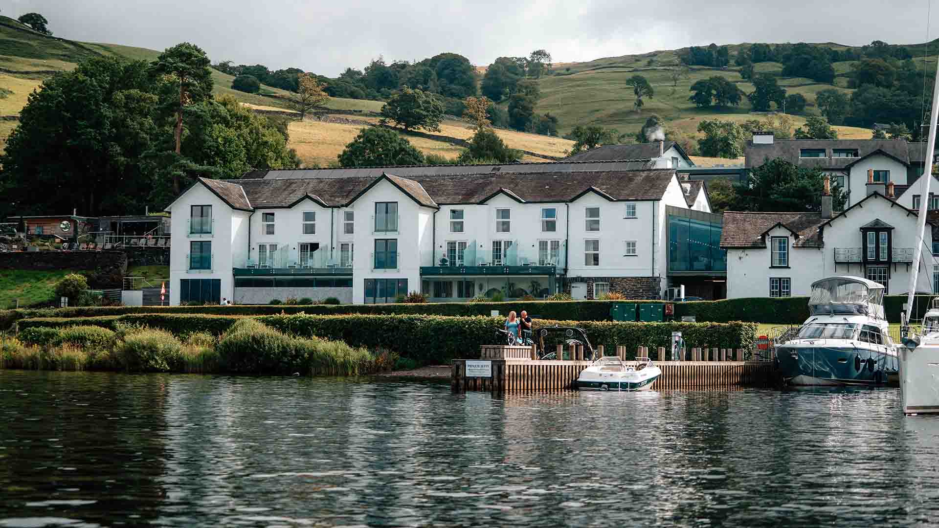 Low Wood Bay from lake Windermere