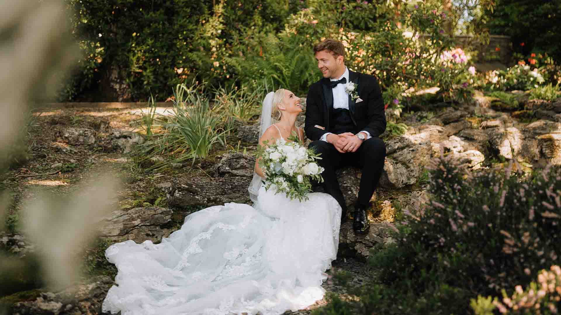 Louise and James in the Low Wood Bay gardens