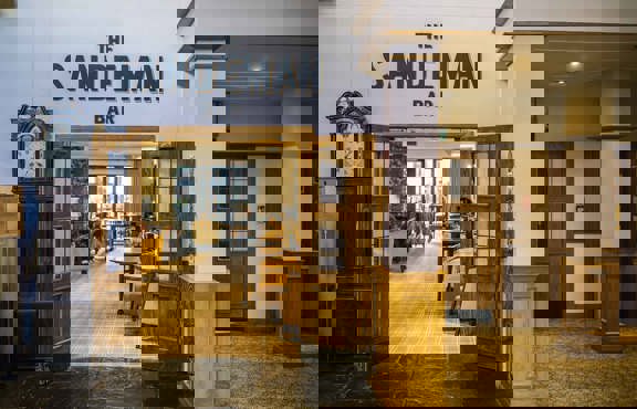 The Sandeman Bar entrance at Lancaster House Hotel