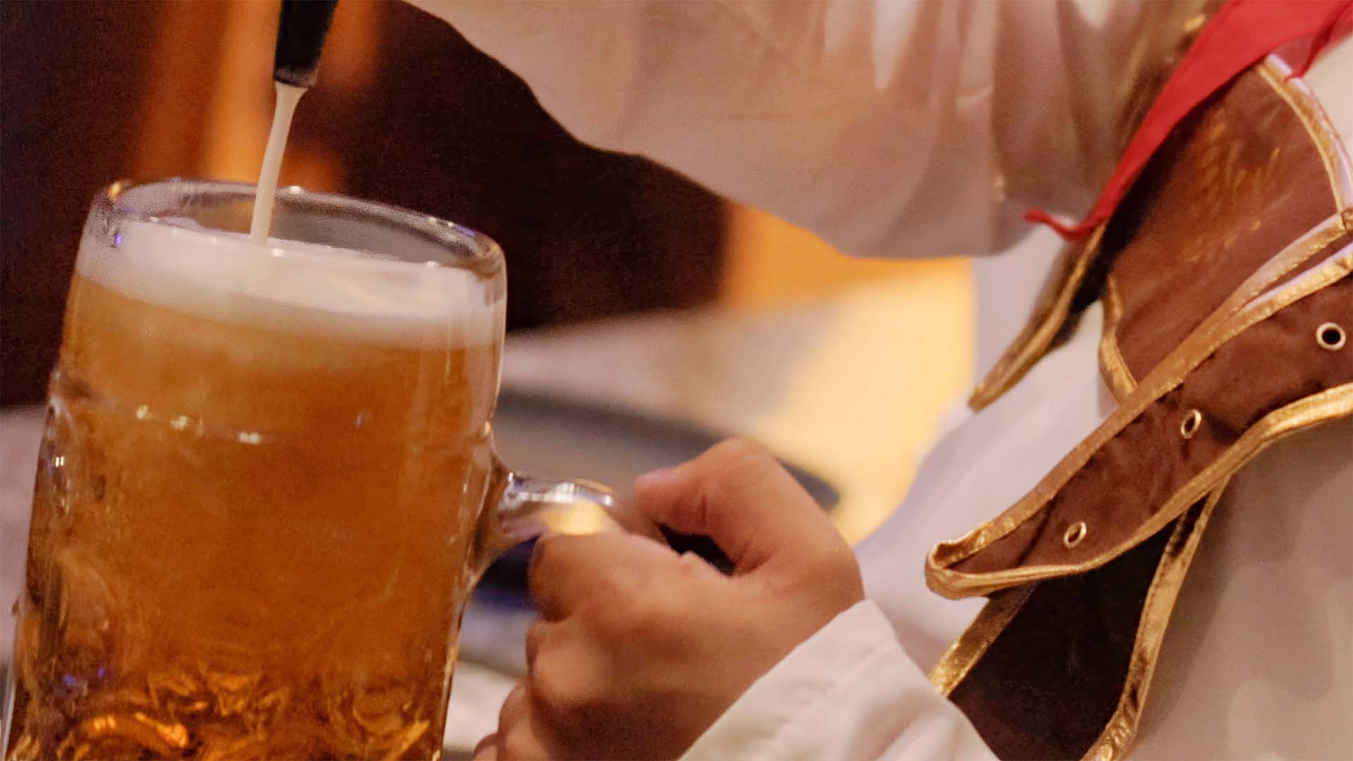 Pulling a beer