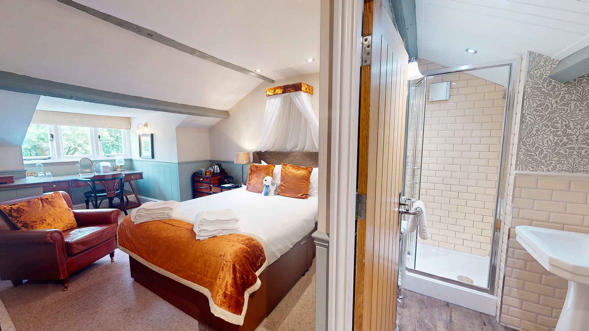 A Fox's Den style hotel room at the Wild Boar Estate Room 7