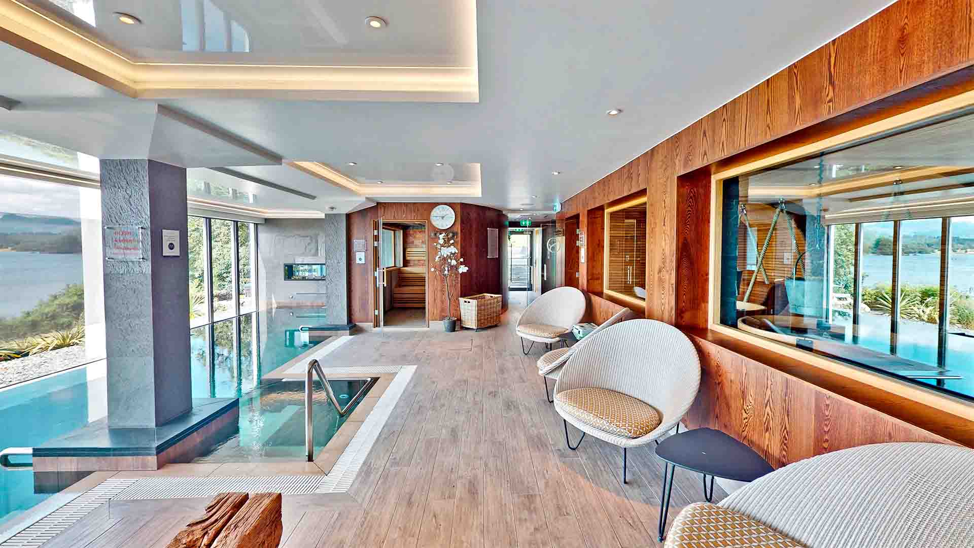 The indoor spa at Low Wood Bay Spa & Resort