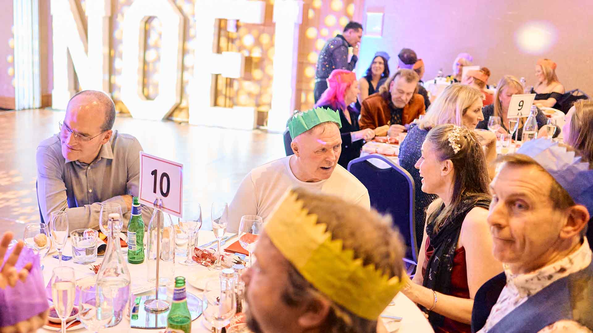 Party night goers enjoying the atmosphere at Low Wood Bay