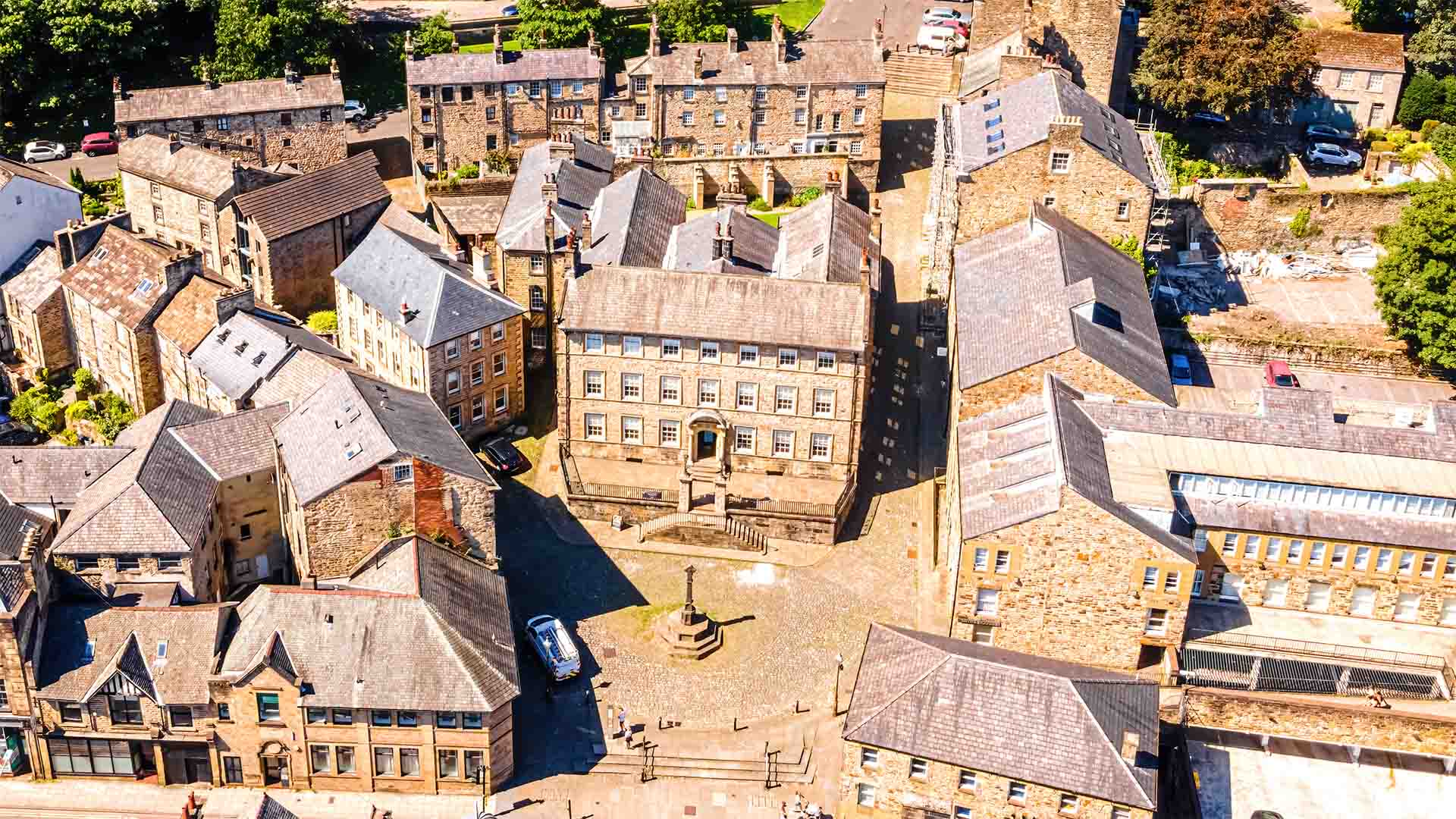 The Judges lodgings from the air