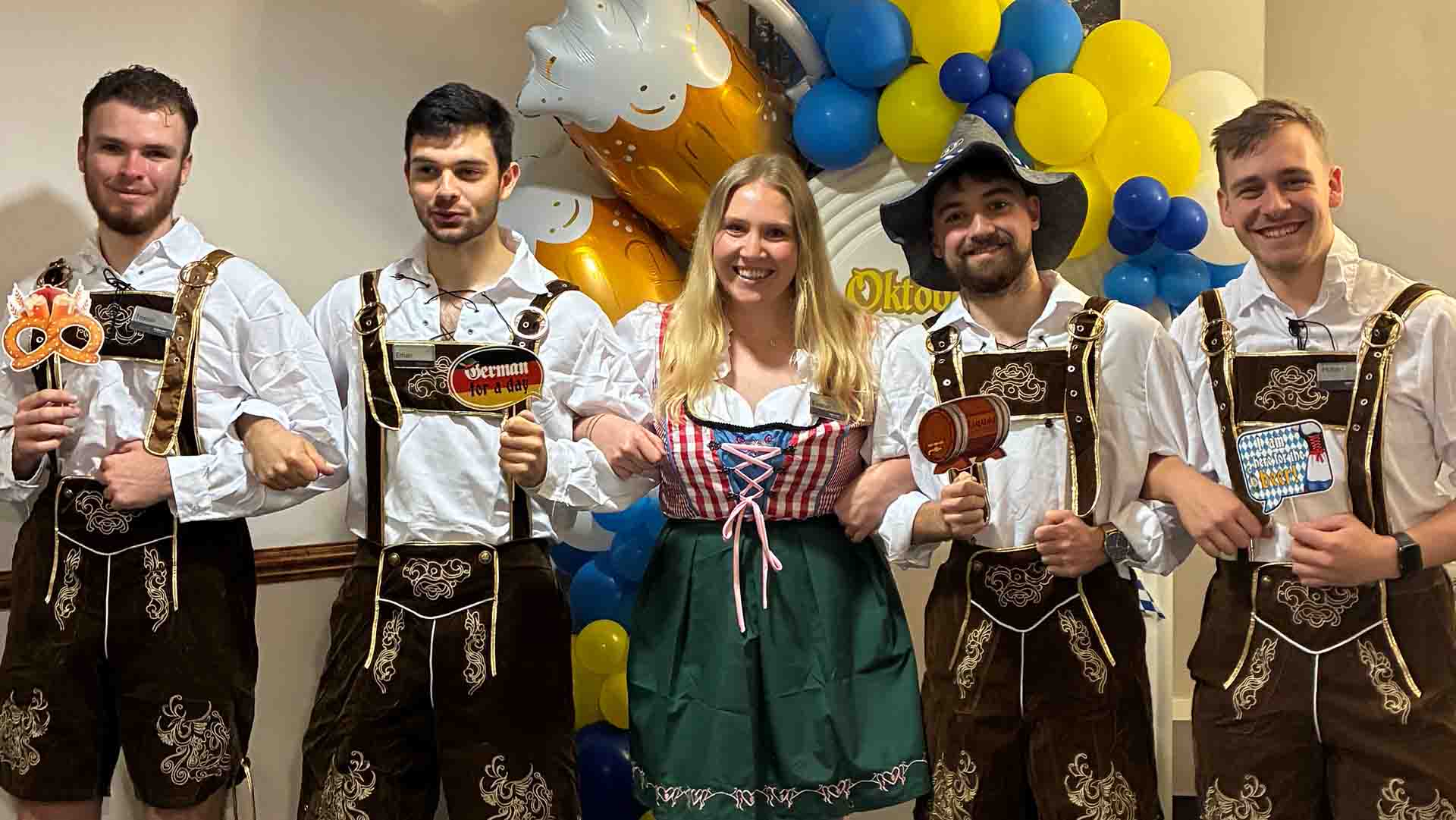 Oktoberfest festival goers