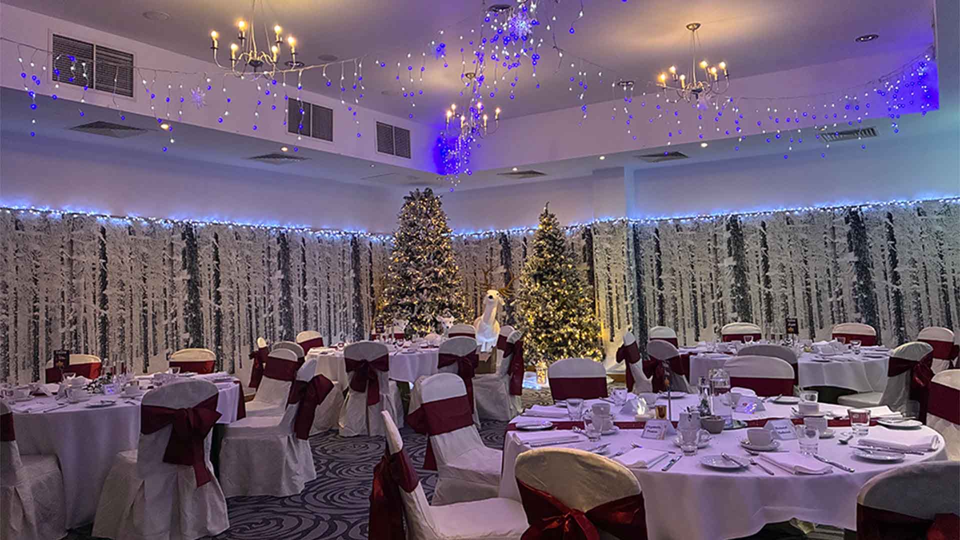 The Bowland suite decorated for Christmas