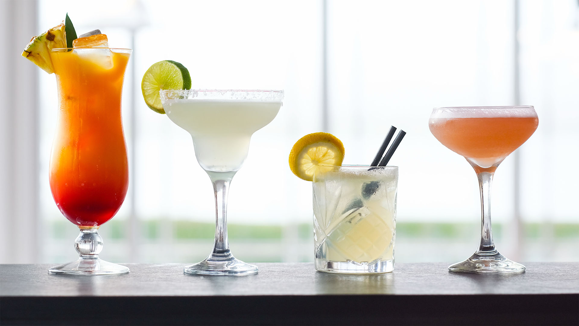 A selection of cocktails