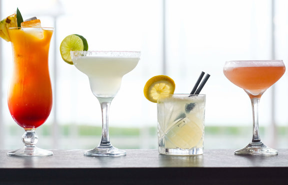 Selection of drinks in Blue Smoke