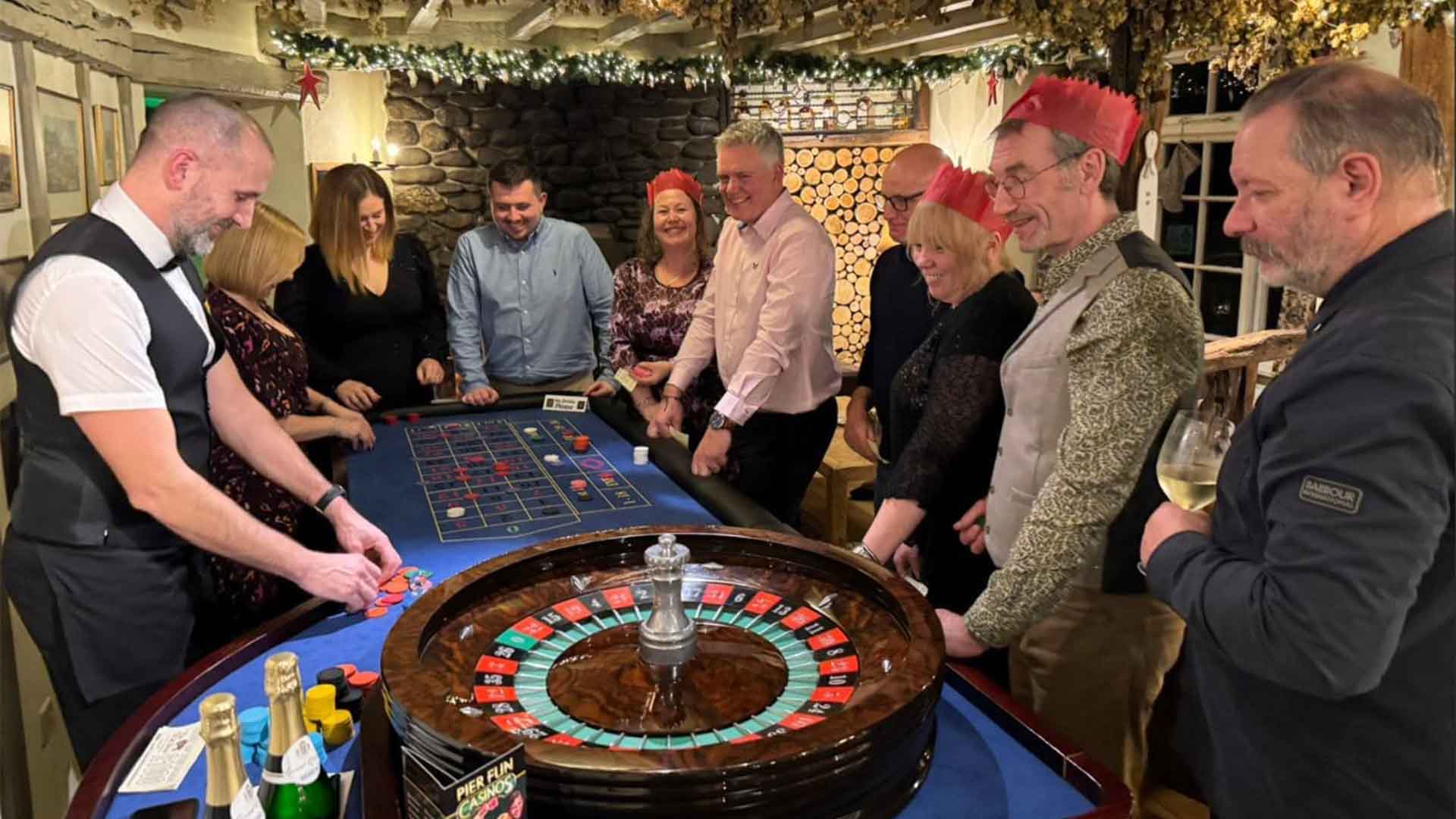 Casino style games played at The Wild Boar Estate