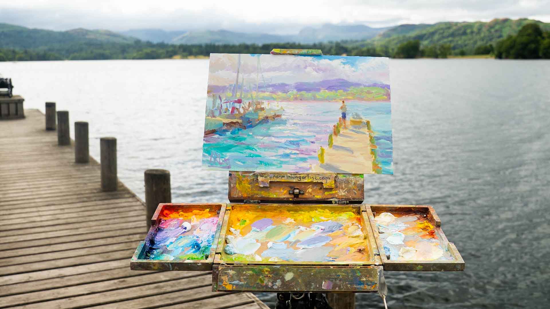Artwork on the canvas