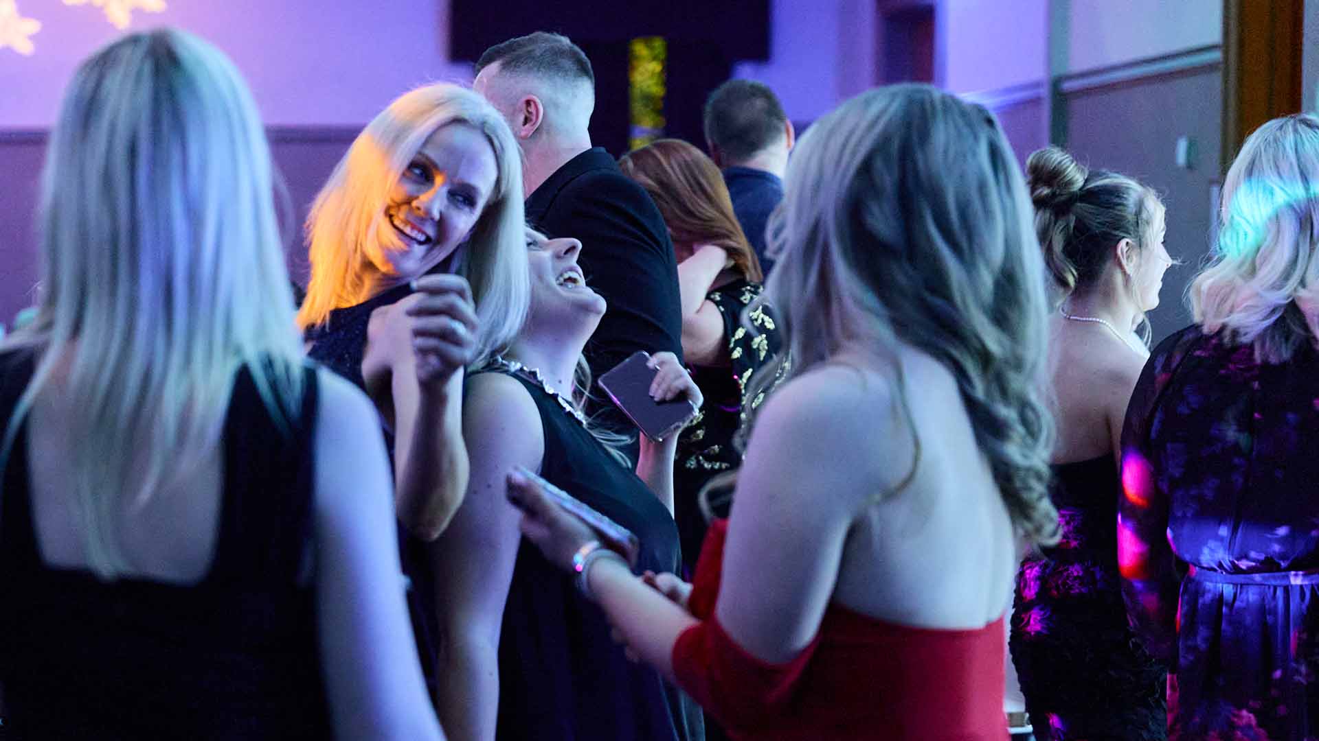 Party night goers on the dance floor at Low Wood Bay