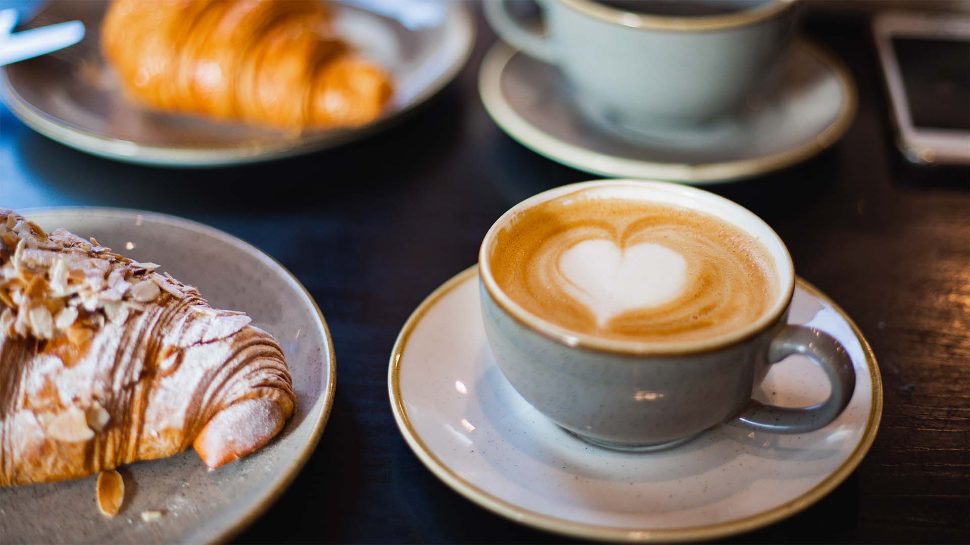 Latte and Croissant