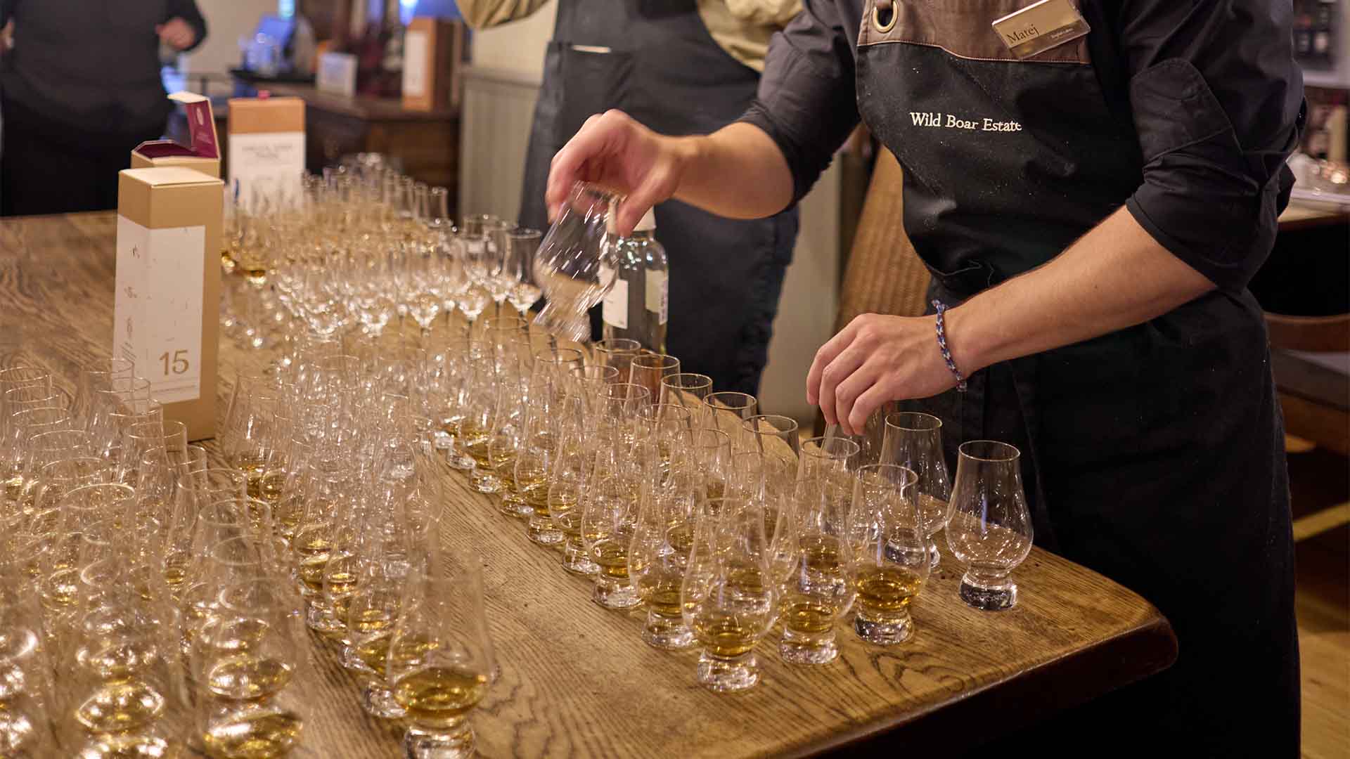 Whisky tasting event at Wild Boar Estate