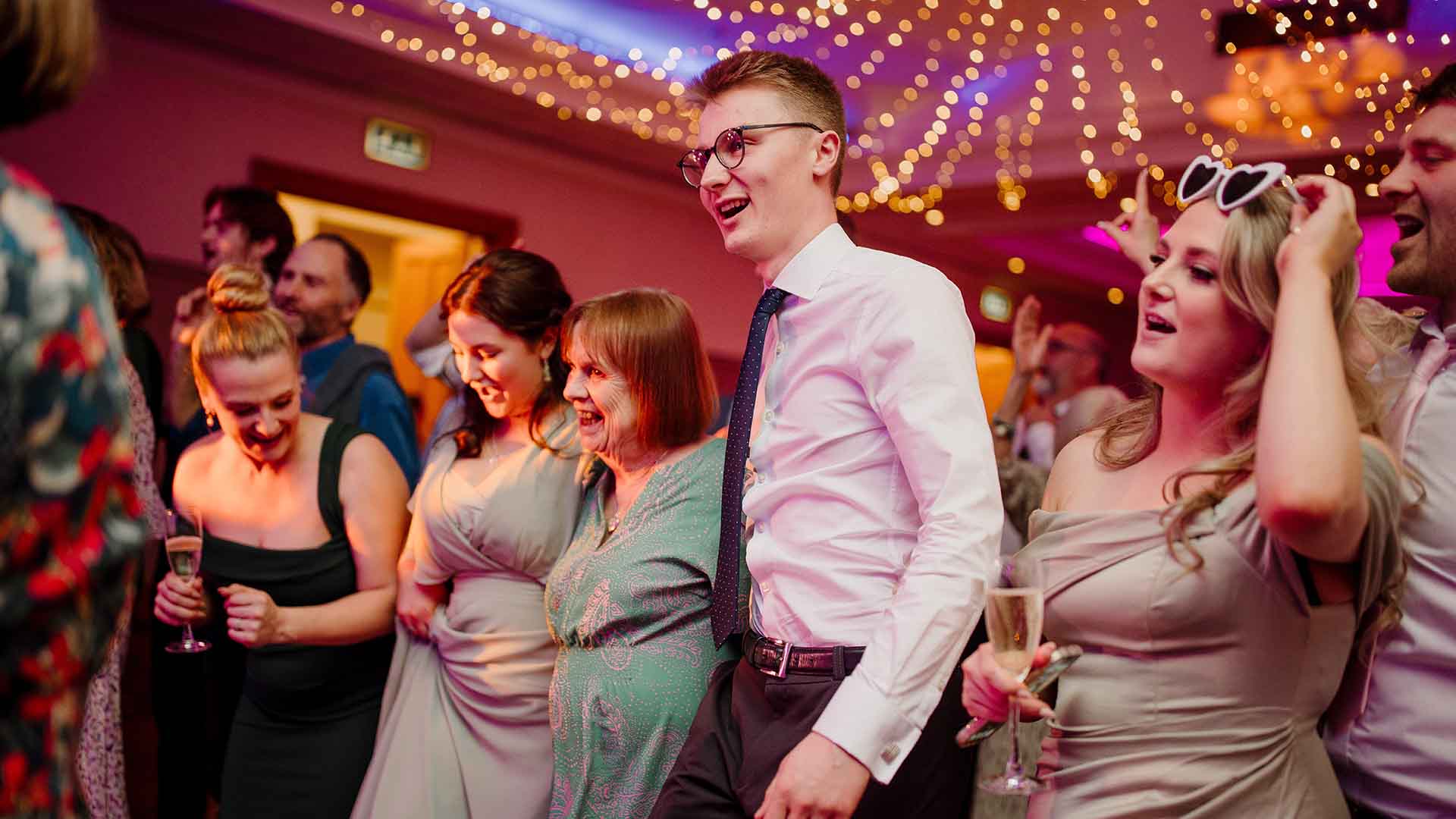 Harry and Jemima's wedding reception in the Lakes Suite at Low Wood Bay
