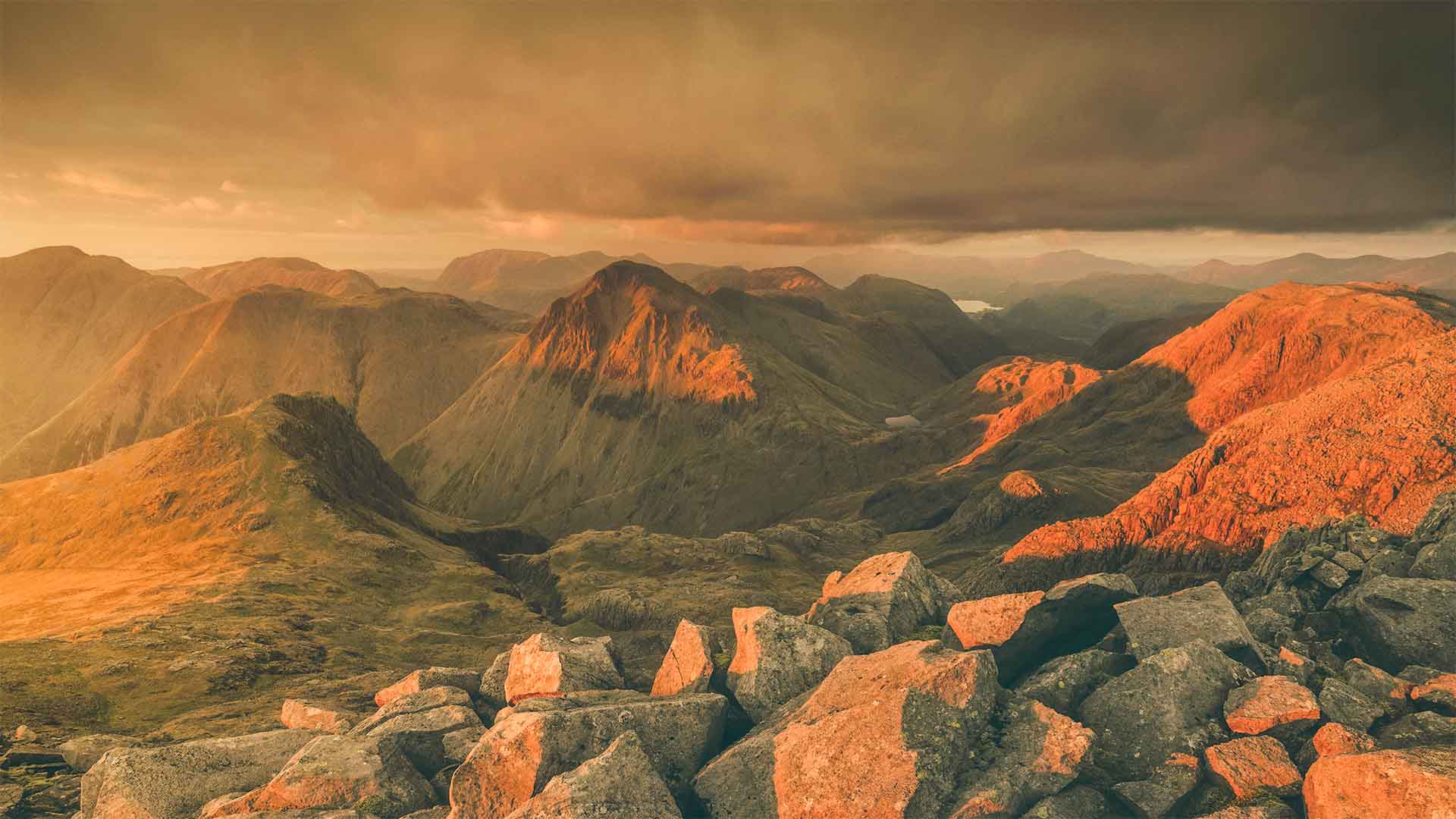 Evening light over Great Gable