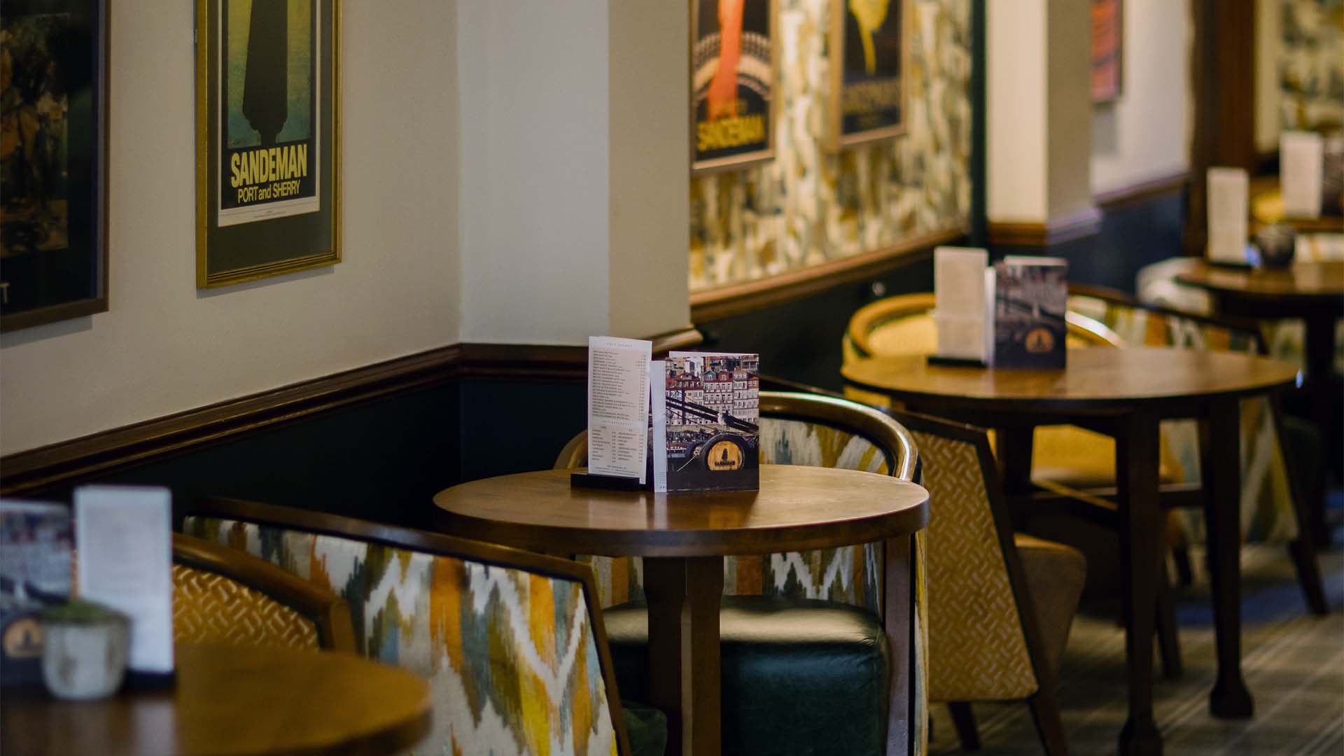 The Sandeman Bar seats