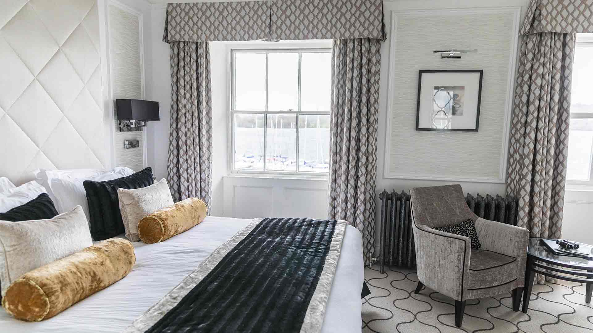 A Resort Lime Lake View hotel bedroom at Low Wood Bay Resort & Spa