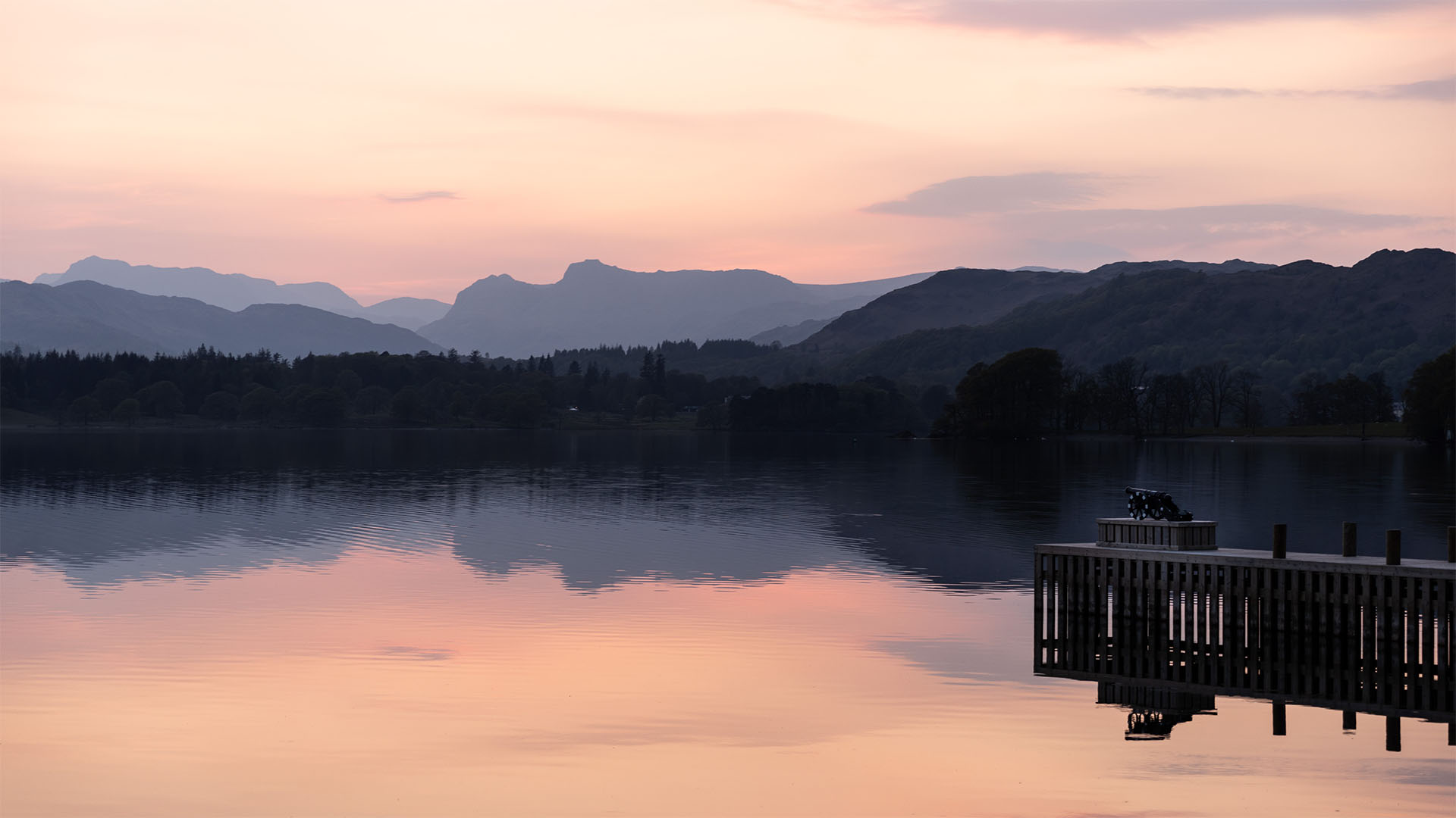 Langdale Pikes sunset