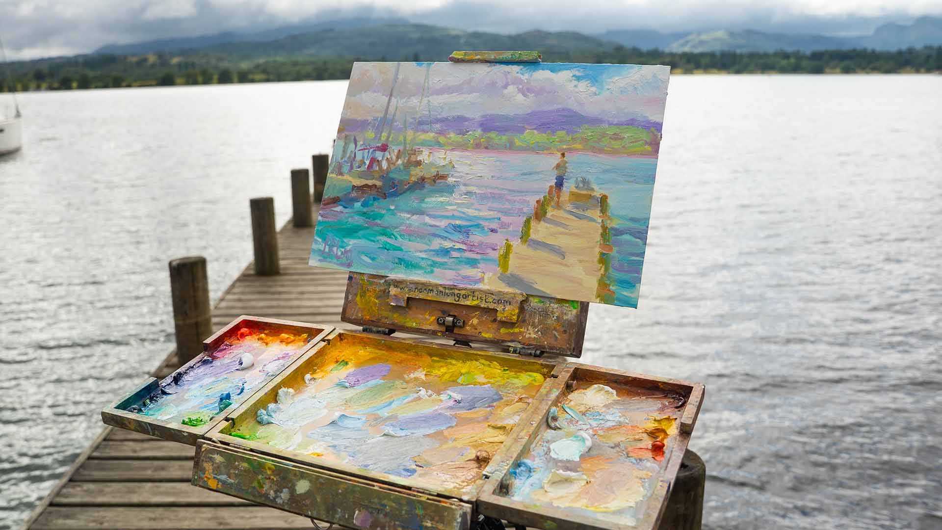 Close up of the artwork