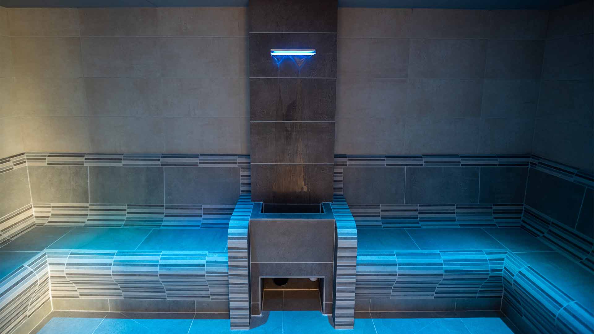 The steam room
