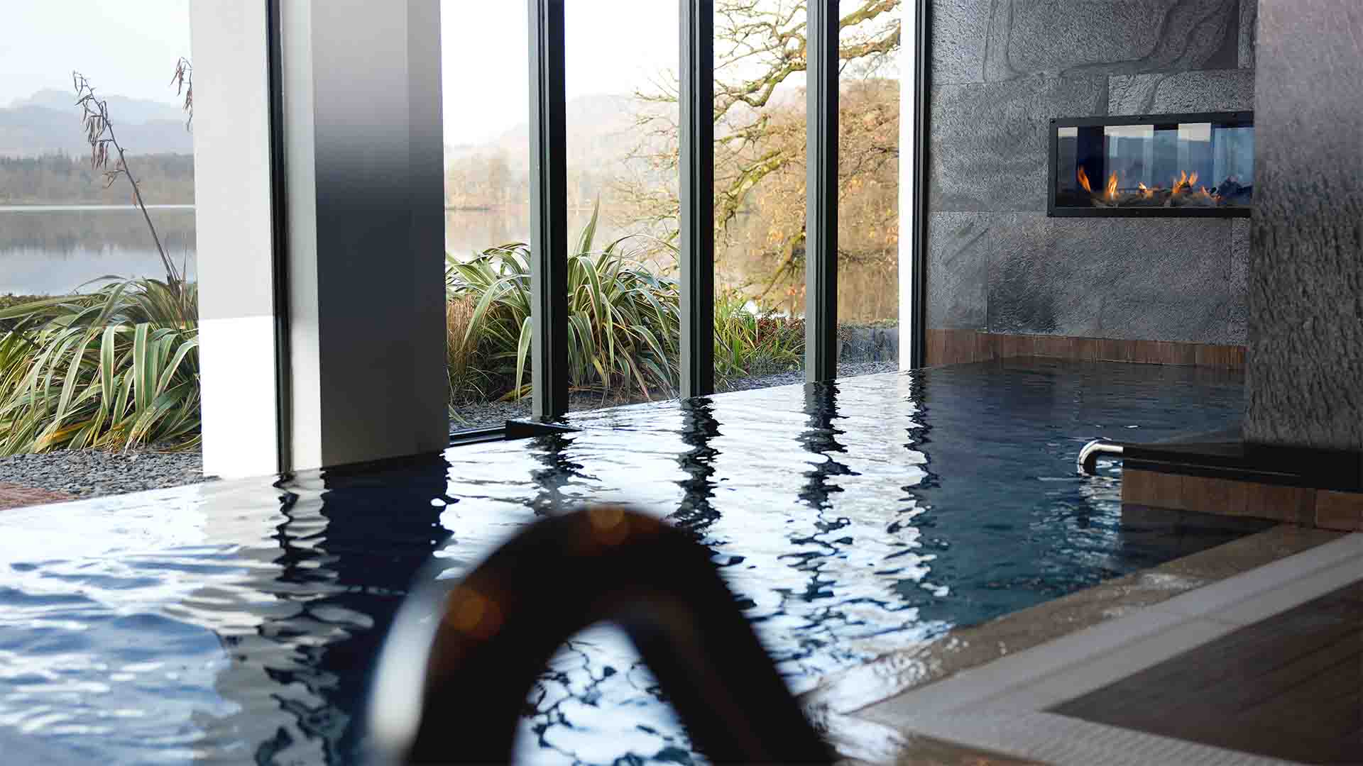 The relaxation pool at The Spa at Low Wood Bay