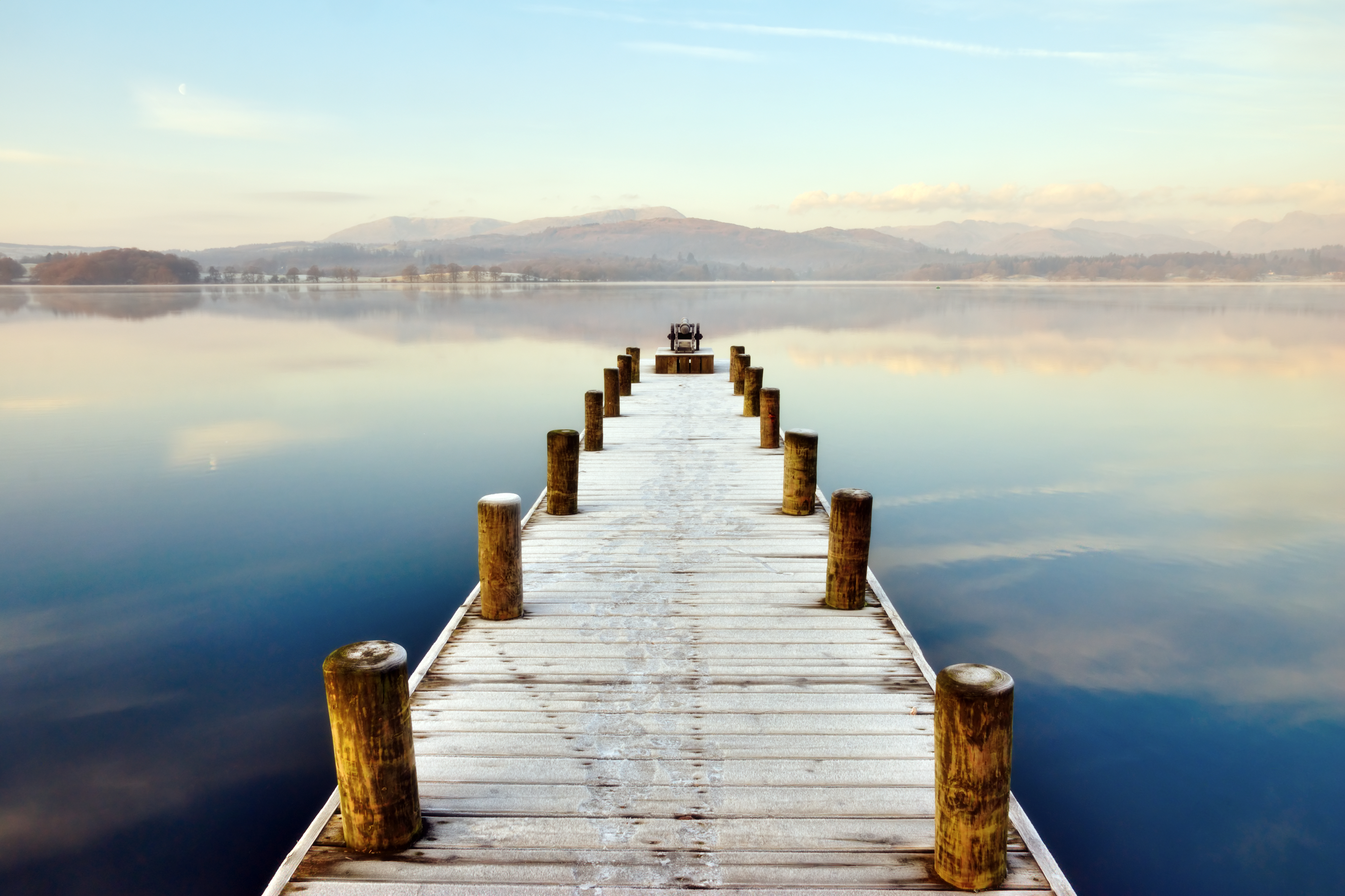 The jetty at Low Wood Bay