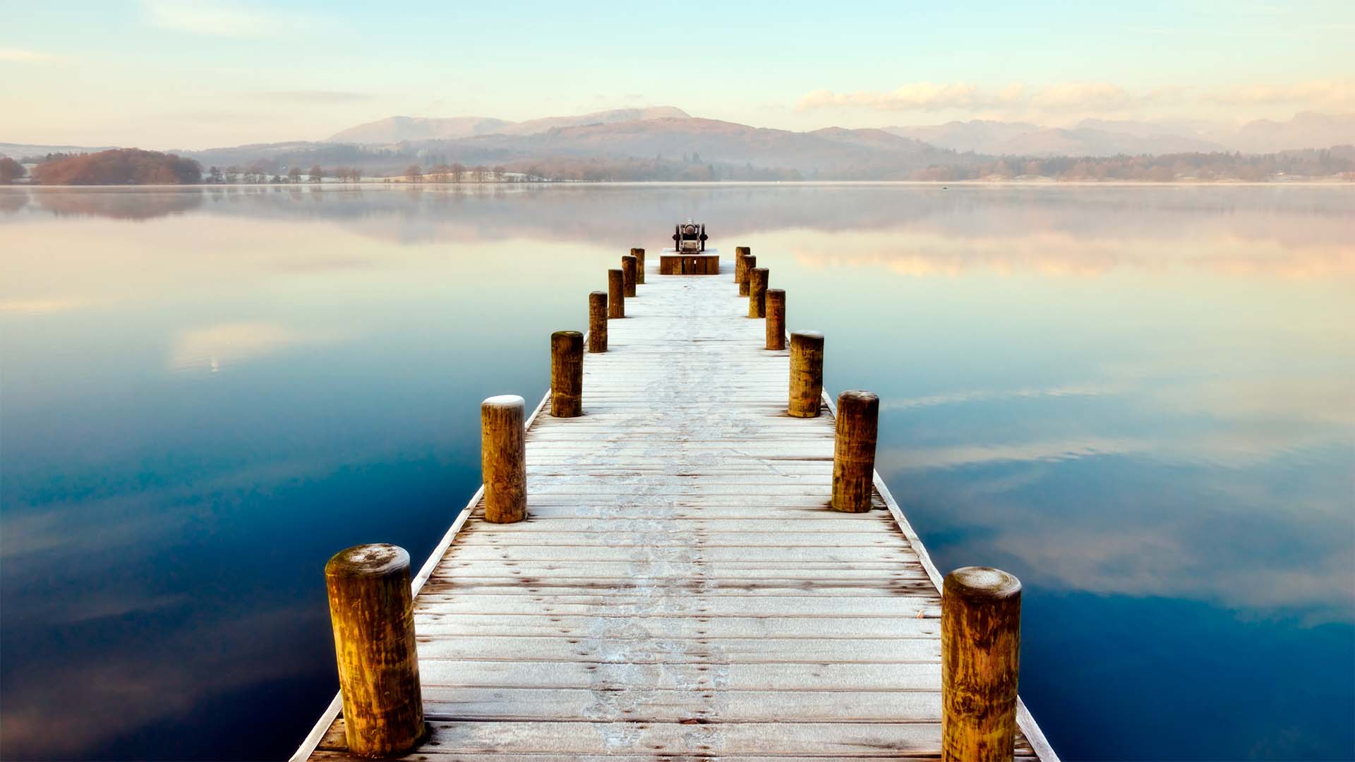 The jetty at Low Wood Bay